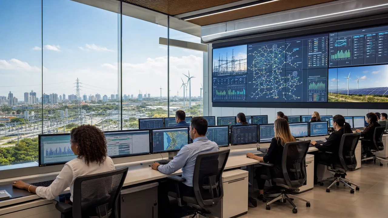 A rede elétrica que pensa: como smart grids detectam, respondem e se adaptam